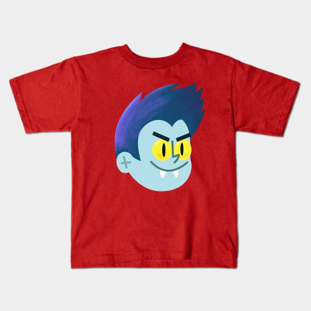 Head of Drac Kids T-Shirt by pasquale